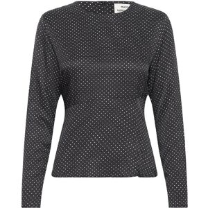 Mads Nørgaard Star Anke Top Aop 36 Black 36 Mads Nørgaard Star Anke Top Aop 36 Black 36