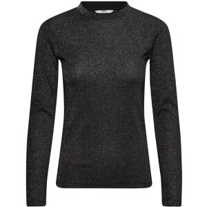 Mads Nørgaard 2X2 Lurex Tuba Tee Ls XS Black XS Mads Nørgaard 2X2 Lurex Tuba Tee Ls XS Black XS