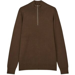 Mads Nørgaard Urban Chase Half Zip Knit M Brown M Mads Nørgaard Urban Chase Half Zip Knit M Brown M