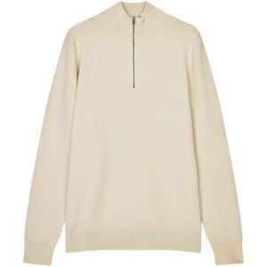Mads Nørgaard Urban Chase Half Zip Knit M Cream M Mads Nørgaard Urban Chase Half Zip Knit M Cream M