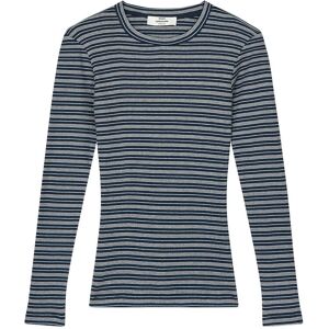 Mads Nørgaard 2X2 Cotton Stripe Tuba Tee Ls M Navy M Mads Nørgaard 2X2 Cotton Stripe Tuba Tee Ls M Navy M