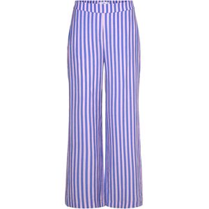 Mango Stripe-Print Straight Trousers XS Blue XS Mango Stripe-Print Straight Trousers XS Blue XS