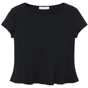 Mango A-Line Cotton Tee M Black M Mango A-Line Cotton Tee M Black M