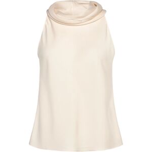 Mango Draped Neck Blouse L Cream L Mango Draped Neck Blouse L Cream L
