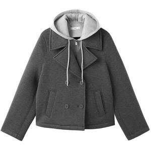 Mango Combined Hooded Jacket L Grey L Mango Combined Hooded Jacket L Grey L