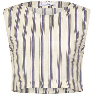 Mango Striped Linen Top XS Cream XS Mango Striped Linen Top XS Cream XS