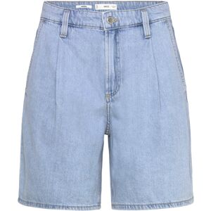 Mango Mid-Rise Denim Bermuda Shorts With Pleats 34 Blue 34 Mango Mid-Rise Denim Bermuda Shorts With Pleats 34 Blue 34