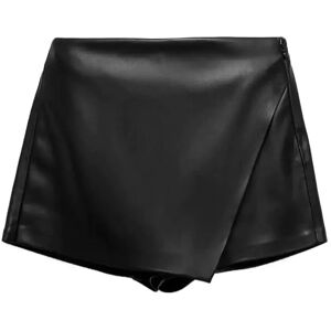 Mango Faux-Leather Culottes 34 Black 34 Mango Faux-Leather Culottes 34 Black 34