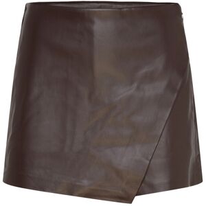 Mango Faux-Leather Culottes 38 Brown 38 Mango Faux-Leather Culottes 38 Brown 38