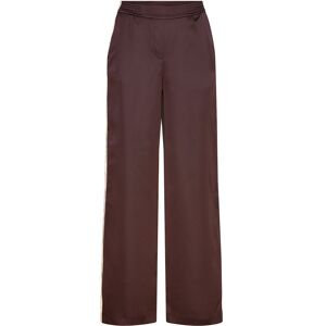 Mango Satin Trousers With Contrasting Stripe S Brown S Mango Satin Trousers With Contrasting Stripe S Brown S