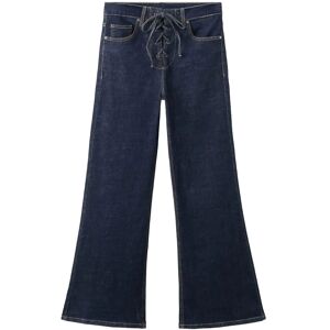 Mango Flared Jeans With Drawstrings 34 Navy 34 Mango Flared Jeans With Drawstrings 34 Navy 34