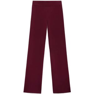 Mango Knitted Trousers With Elastic Waistband M Burgundy M Mango Knitted Trousers With Elastic Waistband M Burgundy M