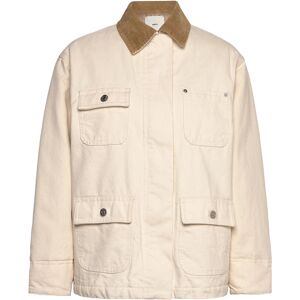 Mango Denim Parka With Corduroy Collar S Cream S Mango Denim Parka With Corduroy Collar S Cream S