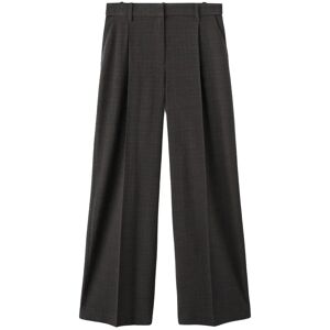 Mango Check Pleated Trousers 36 Grey 36 Mango Check Pleated Trousers 36 Grey 36