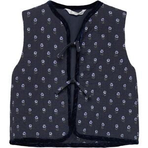 Mango Floral Quilted Gilet 18-36M Navy 18-36M Mango Floral Quilted Gilet 18-36M Navy 18-36M