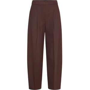 Mango Pleated Wide Leg Trousers 38 Brown 38 Mango Pleated Wide Leg Trousers 38 Brown 38