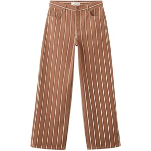 Mango Straight Striped Jeans 46 Brown 46 Mango Straight Striped Jeans 46 Brown 46