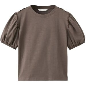 Mango Puff-Sleeve Short-Sleeve T-Shirt 13-14 Brown 13-14 Mango Puff-Sleeve Short-Sleeve T-Shirt 13-14 Brown 13-14