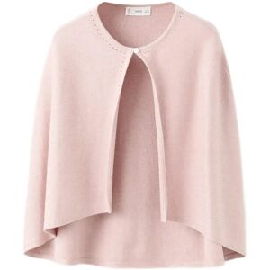 Mango Knitted Cape With Lace Details 13-14 Pink 13-14 Mango Knitted Cape With Lace Details 13-14 Pink 13-14