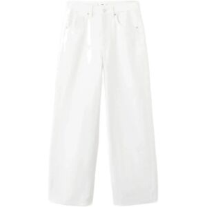 Mango Mid-Rise Balloon Jeans 34 White 34 Mango Mid-Rise Balloon Jeans 34 White 34