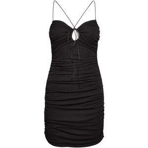Mango Cut-Out Ruched Dress 23 Black 23 Mango Cut-Out Ruched Dress 23 Black 23