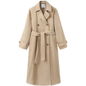 Mango Long Double-Breasted Trench Coat XXL Beige XXL Mango Long Double-Breasted Trench Coat XXL Beige XXL