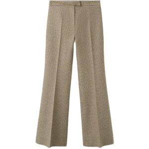 Mango Houndstooth Wool-Blend Trousers 34 Brown 34 Mango Houndstooth Wool-Blend Trousers 34 Brown 34