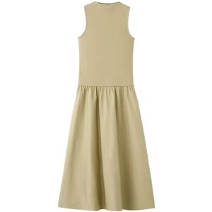 Mango Contrast-Bodice Dress XS Khaki XS Mango Contrast-Bodice Dress XS Khaki XS