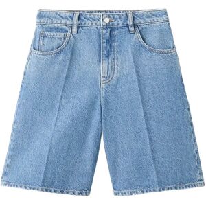 Mango High-Waist Straight-Fit Denim Shorts 40 Blue 40 Mango High-Waist Straight-Fit Denim Shorts 40 Blue 40