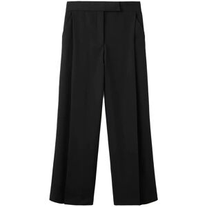 Mango Pleated Wide Leg Trousers 36 Black 36 Mango Pleated Wide Leg Trousers 36 Black 36