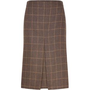 Mango Wool-Blend Check Midi-Skirt 36 Brown 36 Mango Wool-Blend Check Midi-Skirt 36 Brown 36