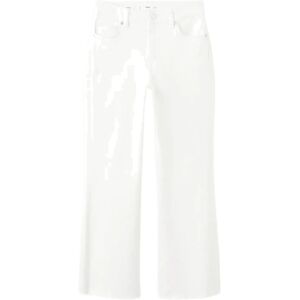 Mango Sienna Flared Cropped Jeans 36 White 36 Mango Sienna Flared Cropped Jeans 36 White 36