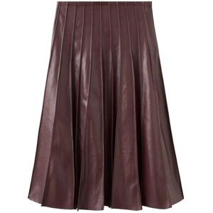 Mango Faux-Leather Godet Skirt 44 Burgundy 44 Mango Faux-Leather Godet Skirt 44 Burgundy 44