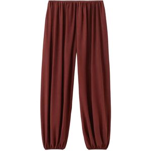 Mango Mid-Rise Harem Pants M Burgundy M Mango Mid-Rise Harem Pants M Burgundy M