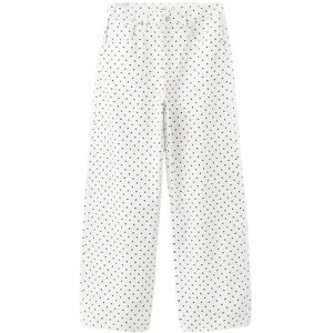 Mango Polka Dot Balloon Jeans 36 White 36 Mango Polka Dot Balloon Jeans 36 White 36