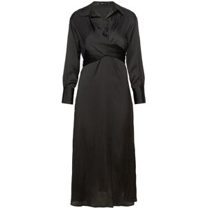 Mango Wrap Shirt Dress XS Black XS Mango Wrap Shirt Dress XS Black XS