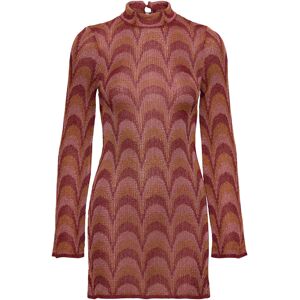 Mango Lurex Knitted Dress S Brown S Mango Lurex Knitted Dress S Brown S