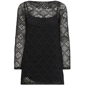 Mango Geometric-Pattern Openwork Dress XS Black XS Mango Geometric-Pattern Openwork Dress XS Black XS