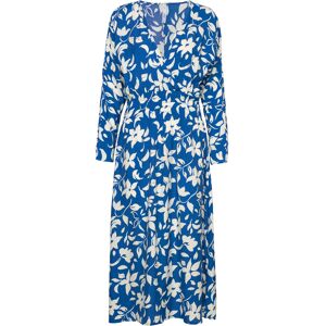Mango Printed Dress With Ruffled Detail XS Blue XS Mango Printed Dress With Ruffled Detail XS Blue XS