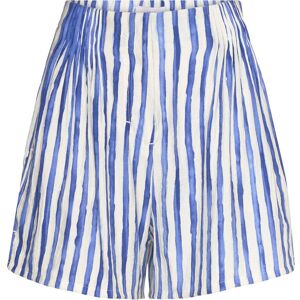 Mango Striped High-Waisted Shorts XS Blue XS Mango Striped High-Waisted Shorts XS Blue XS