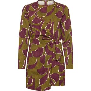 Mango Knotted Wrap Dress S Khaki S Mango Knotted Wrap Dress S Khaki S
