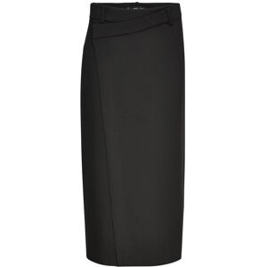 Mango Midi Wrap Skirt 36 Black 36 Mango Midi Wrap Skirt 36 Black 36