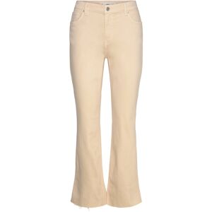 Mango Sienna Flared Cropped Jeans 34 Beige 34 Mango Sienna Flared Cropped Jeans 34 Beige 34