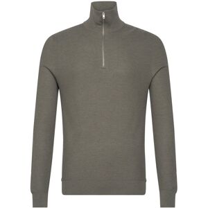 Mango Microstructure Sweater With Zipper Collar L Khaki L Mango Microstructure Sweater With Zipper Collar L Khaki L