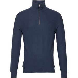 Mango Microstructure Sweater With Zipper Collar M Navy M Mango Microstructure Sweater With Zipper Collar M Navy M