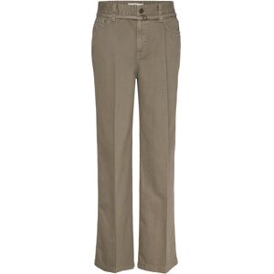 Mango Wide Leg Jeans With Belt Detail 40 Khaki 40 Mango Wide Leg Jeans With Belt Detail 40 Khaki 40