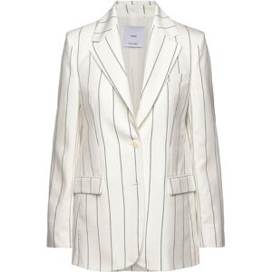 Mango Pinstripe Suit Jacket XS White XS Mango Pinstripe Suit Jacket XS White XS