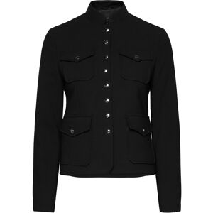 Mango Jacket Pockets With Button Detail XS Black XS Mango Jacket Pockets With Button Detail XS Black XS