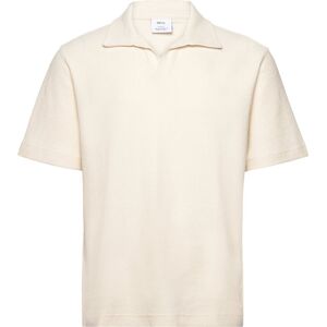 Mango Regular-Fit Textured Polo Shirt XL Cream XL Mango Regular-Fit Textured Polo Shirt XL Cream XL