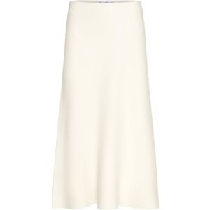 Mango Fine-Knit Peplum Skirt M White M Mango Fine-Knit Peplum Skirt M White M